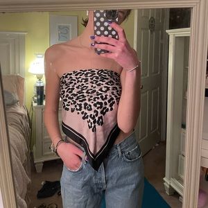 Cheetah Scarf Top